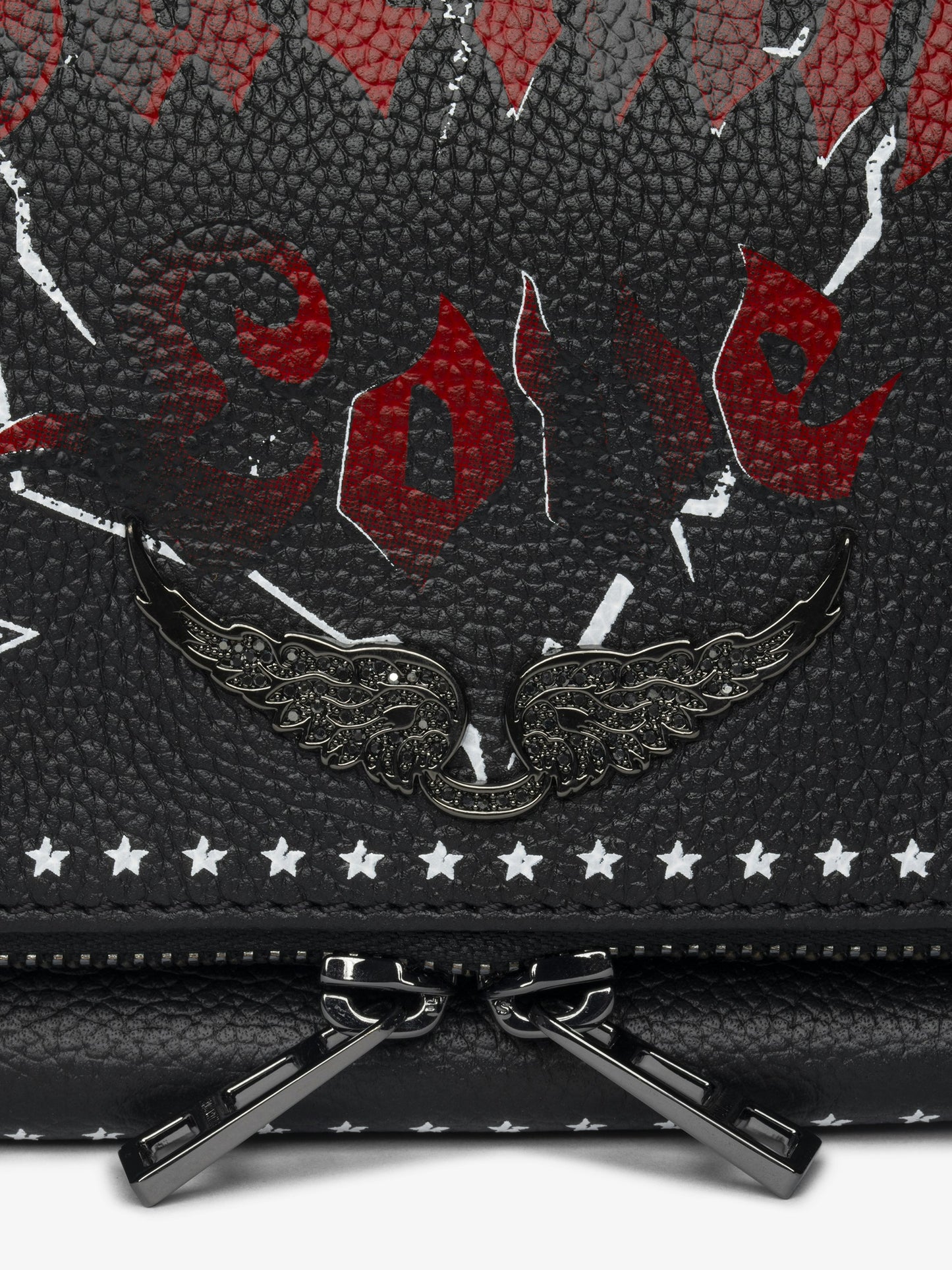 ROCK GRAINED LEATHER PUNK