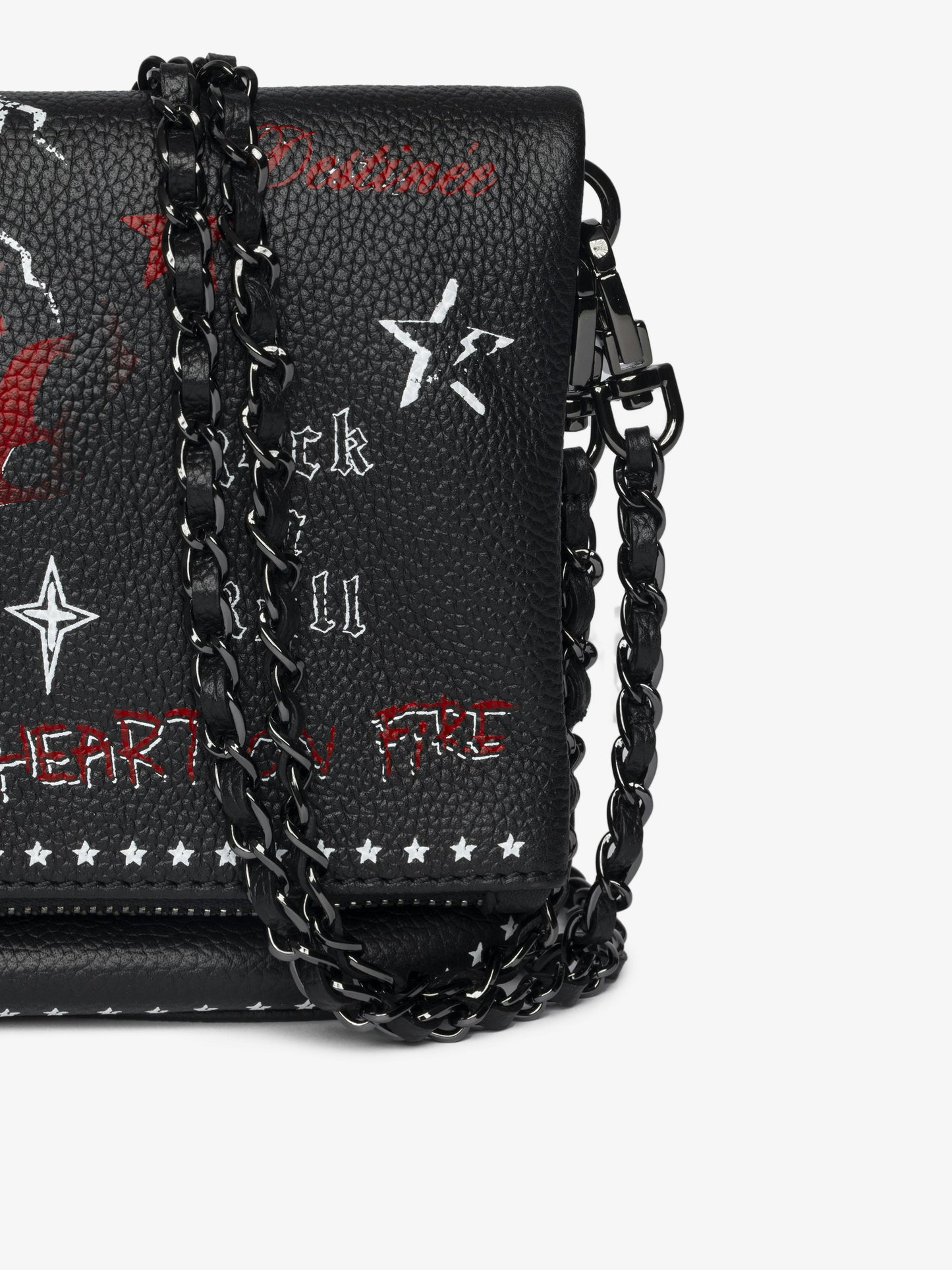ROCK GRAINED LEATHER PUNK
