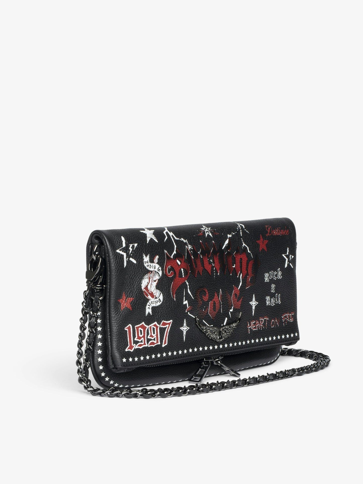 ROCK GRAINED LEATHER PUNK