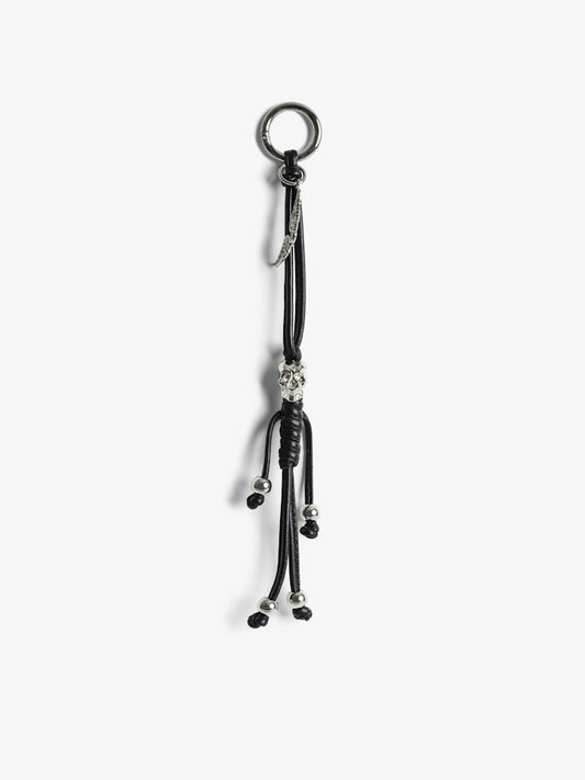 SKULL KEYRING SMOOTH LAMBSKIN