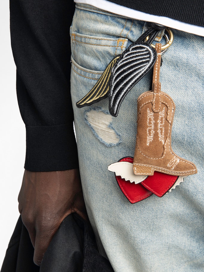 ROCK FEATHER KEYRING
