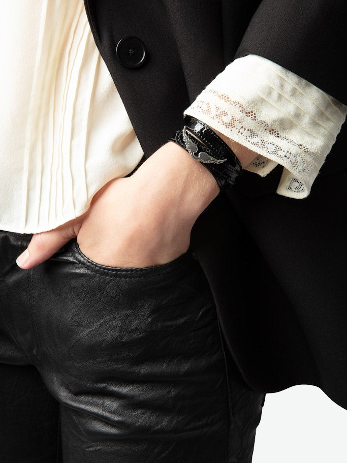 ROCK CROCO LEATHER BRACELET