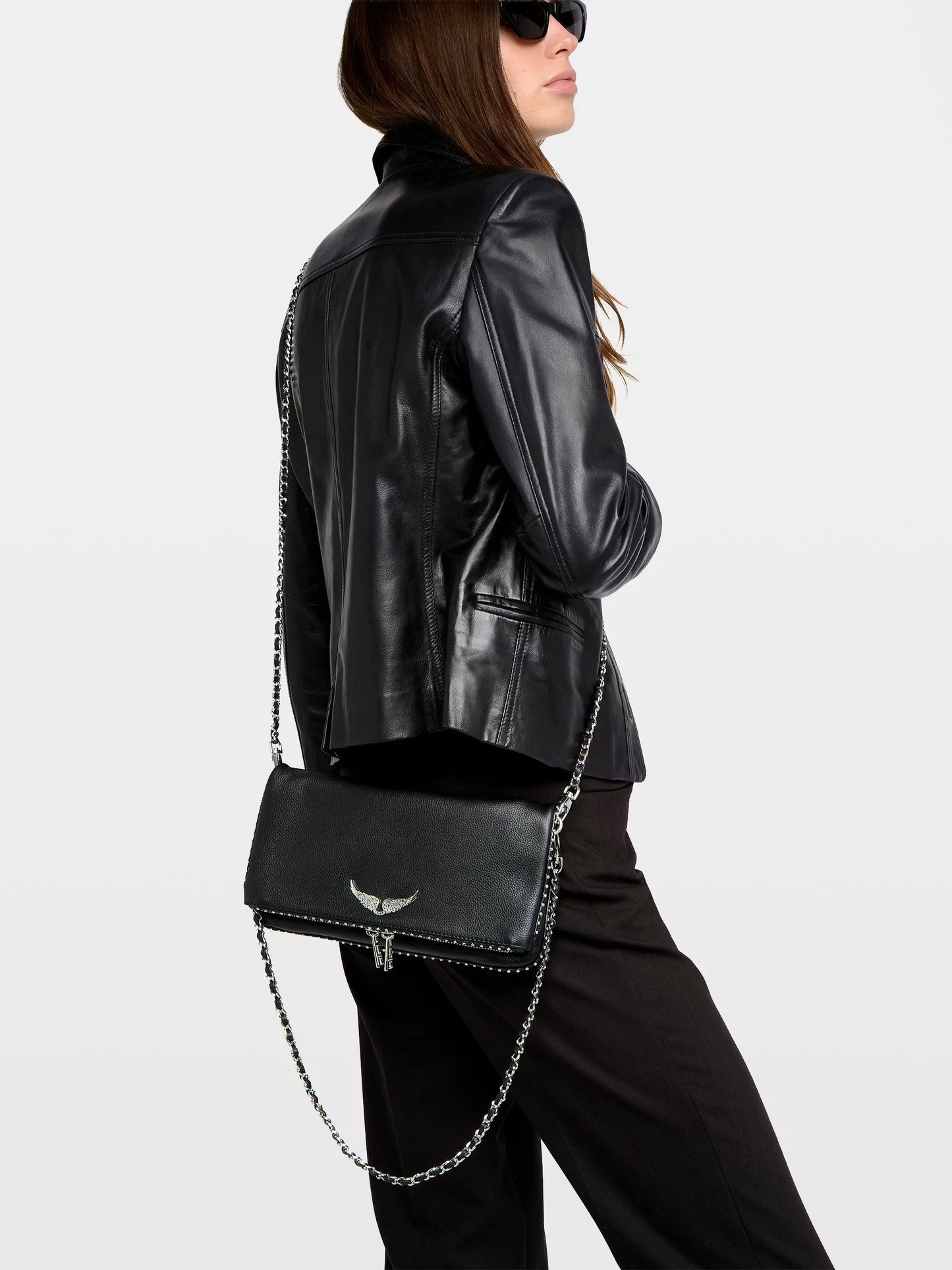 ROCK GRAINED LEATHER   STUDS