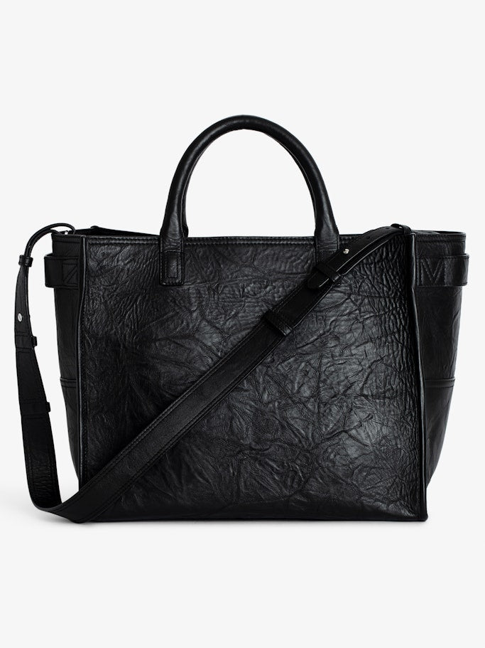 ANGEL TOTE WINGS COW BURNISH