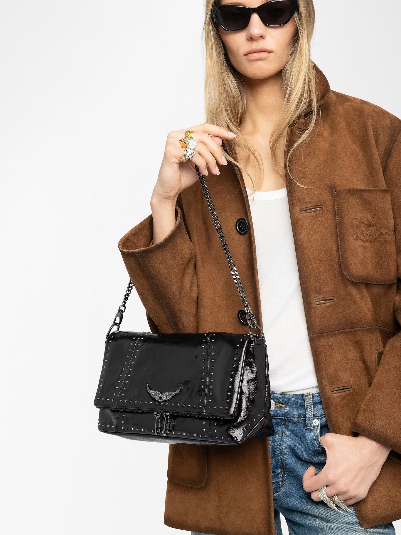 ROCKY II VINTAGE PATENT STUDS