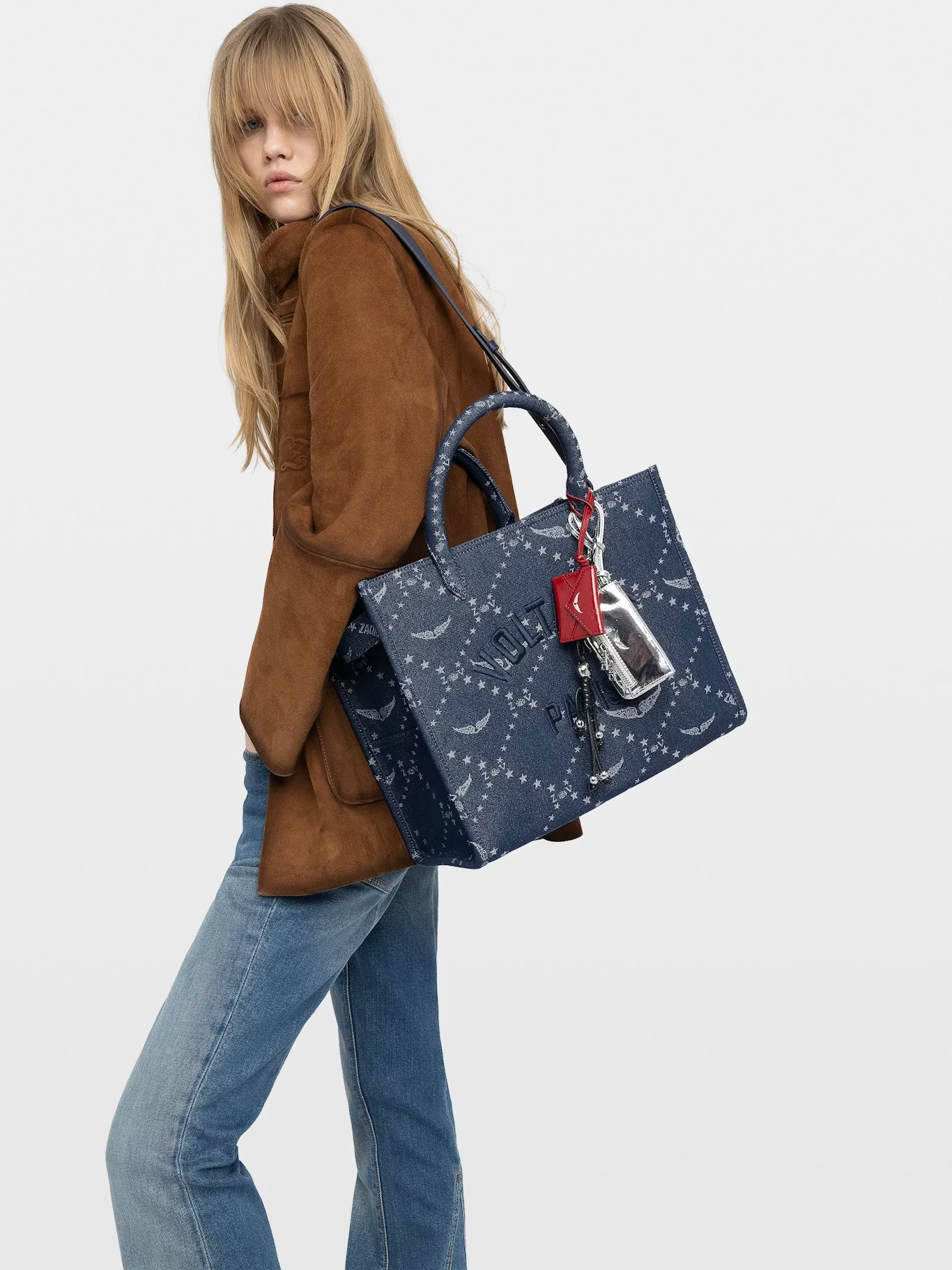 ANGEL TOTE DENIM MONOGRAM