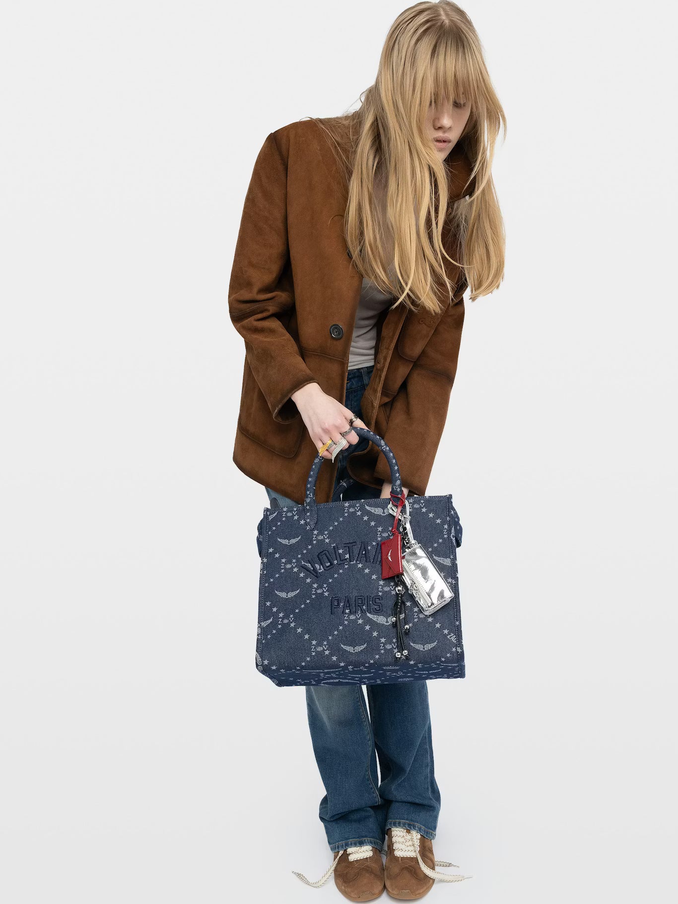 ANGEL TOTE DENIM MONOGRAM