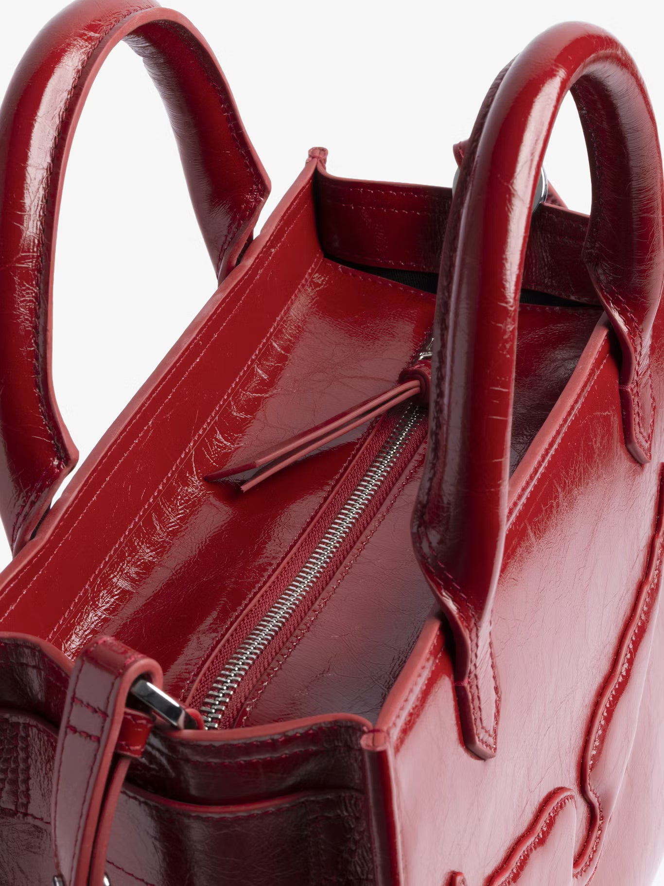 ANGEL TOTE XS WRINKLED PATENT