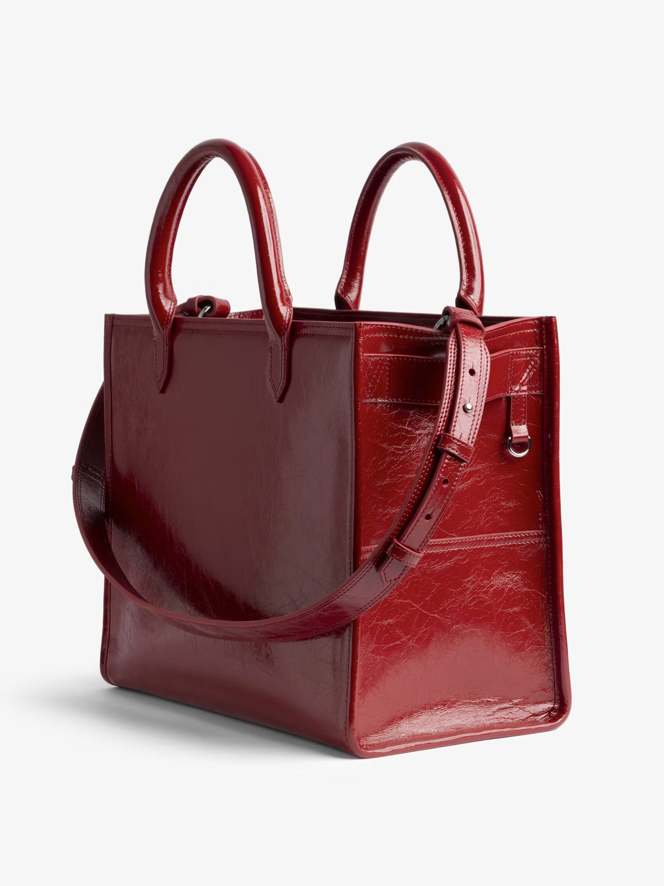 ANGEL TOTE WRINKLED PATENT