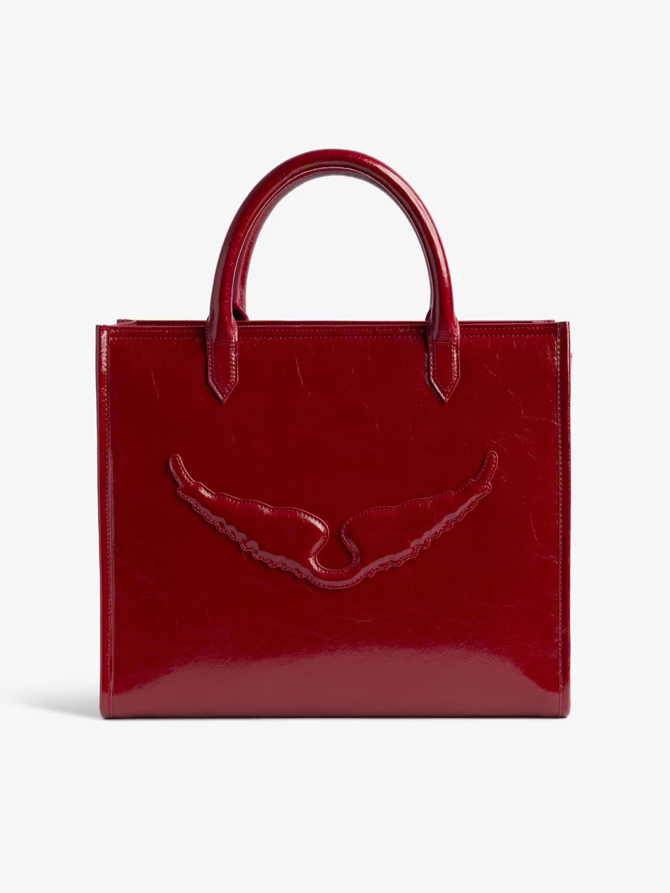 ANGEL TOTE WRINKLED PATENT