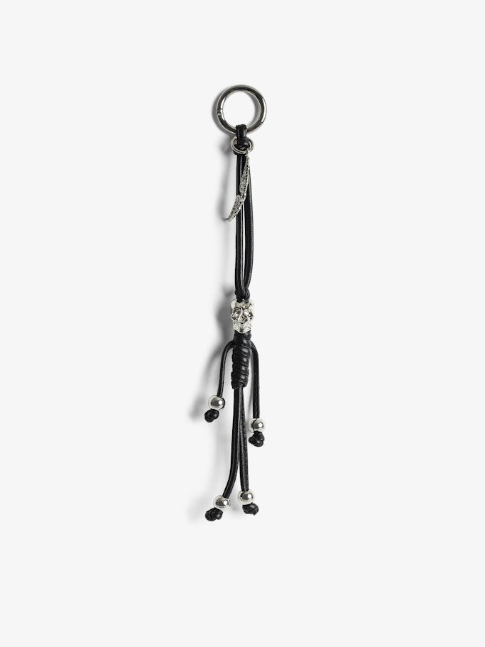 SKULL KEYRING SMOOTH LAMBSKIN