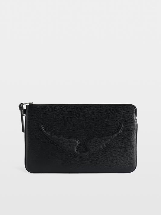 ANGEL POUCH GRAINED LEATHER