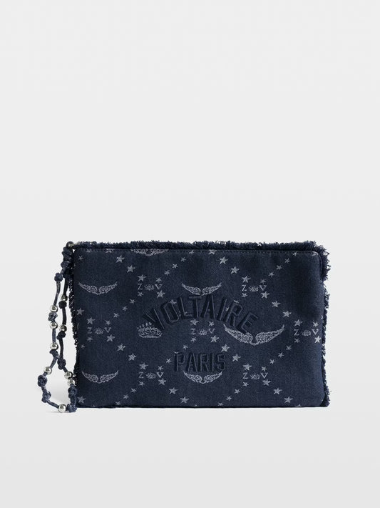 ANGEL POUCH DENIM MONOGRAM