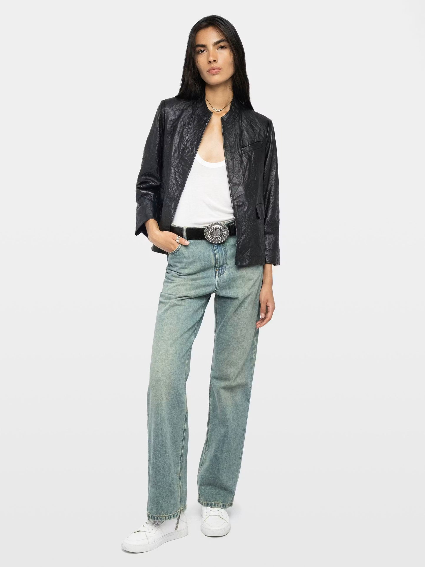 VERYN CUIR FROISSE