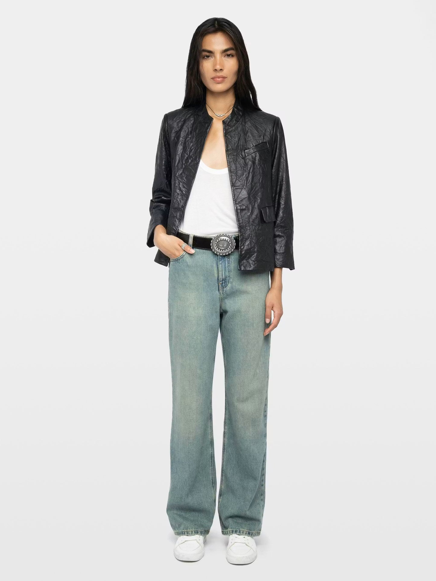 VERYN CUIR FROISSE