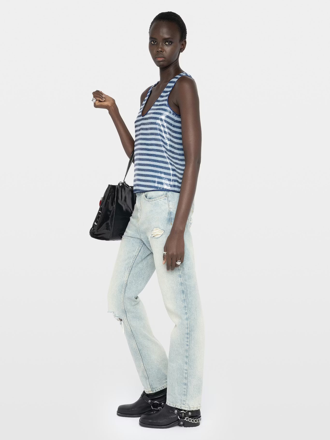 TARYS SEQUINS STRIPE