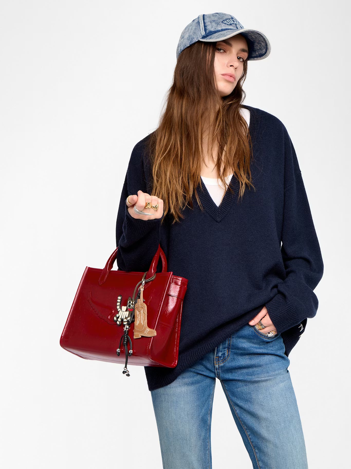 ANGEL TOTE XS WRINKLED PATENT